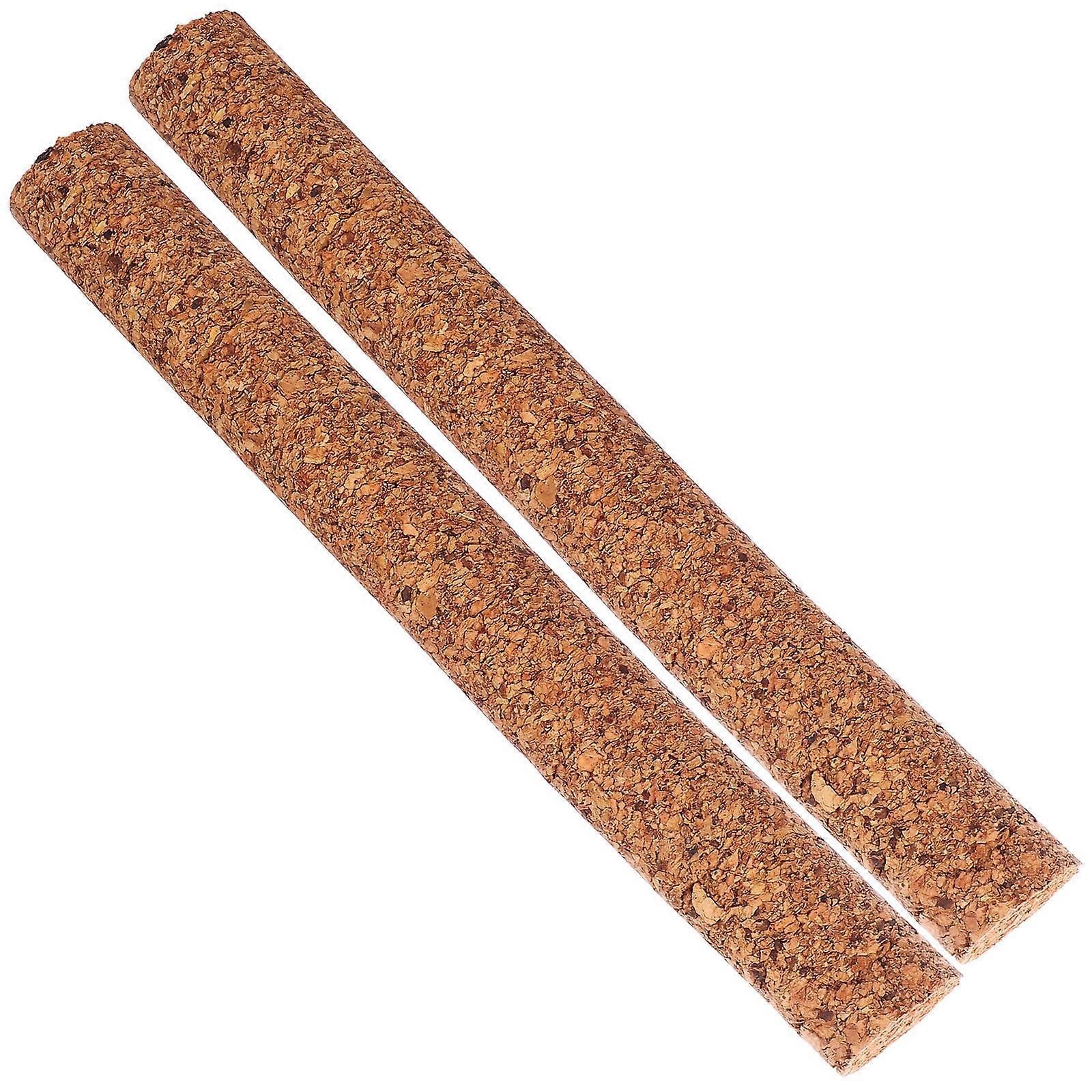 Plugs Glass Stoppers for 2Pcs Light Brown