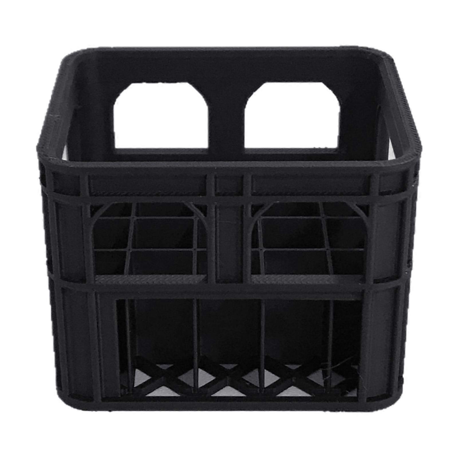 3A Batteries Box Easily Organizers Stackable Plastic Storage Case Holder Multiple Compartments Design for Mobility  Black