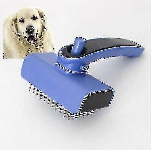 Pet Grooming Tool for Medium to Large Breeds with Self-Cleaning Feature
