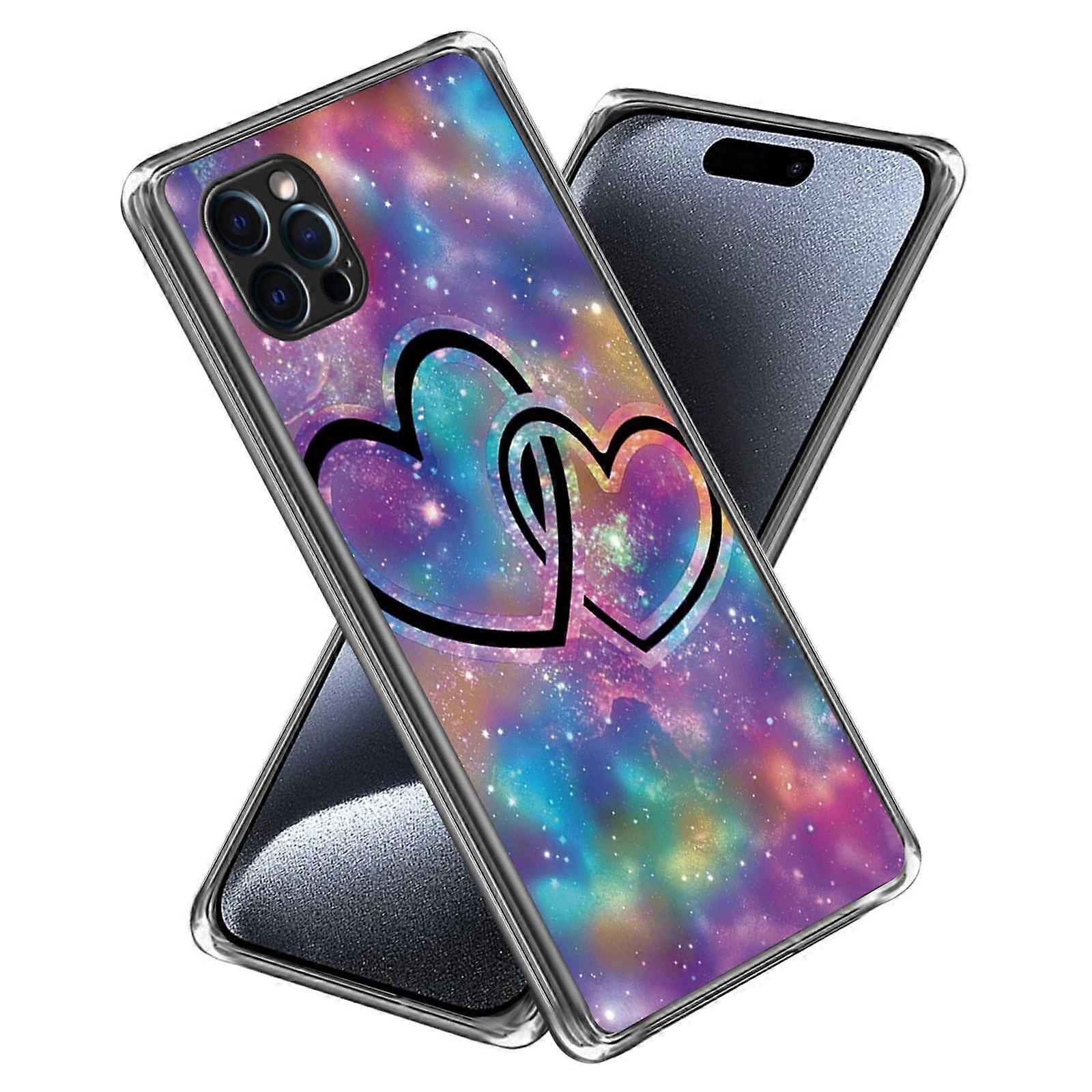 For iPhone 16 Pro Max Case Pattern Printed Shockproof TPU Phone Cover