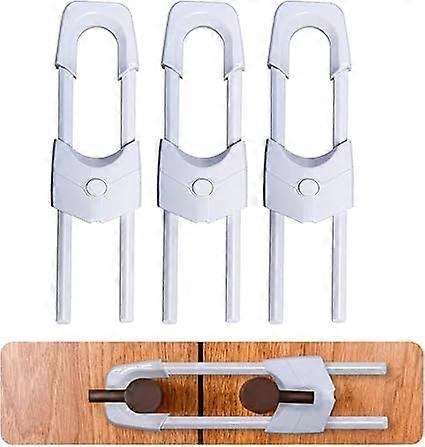 Ensemble de trois verrous de sécurité enfant en forme de U