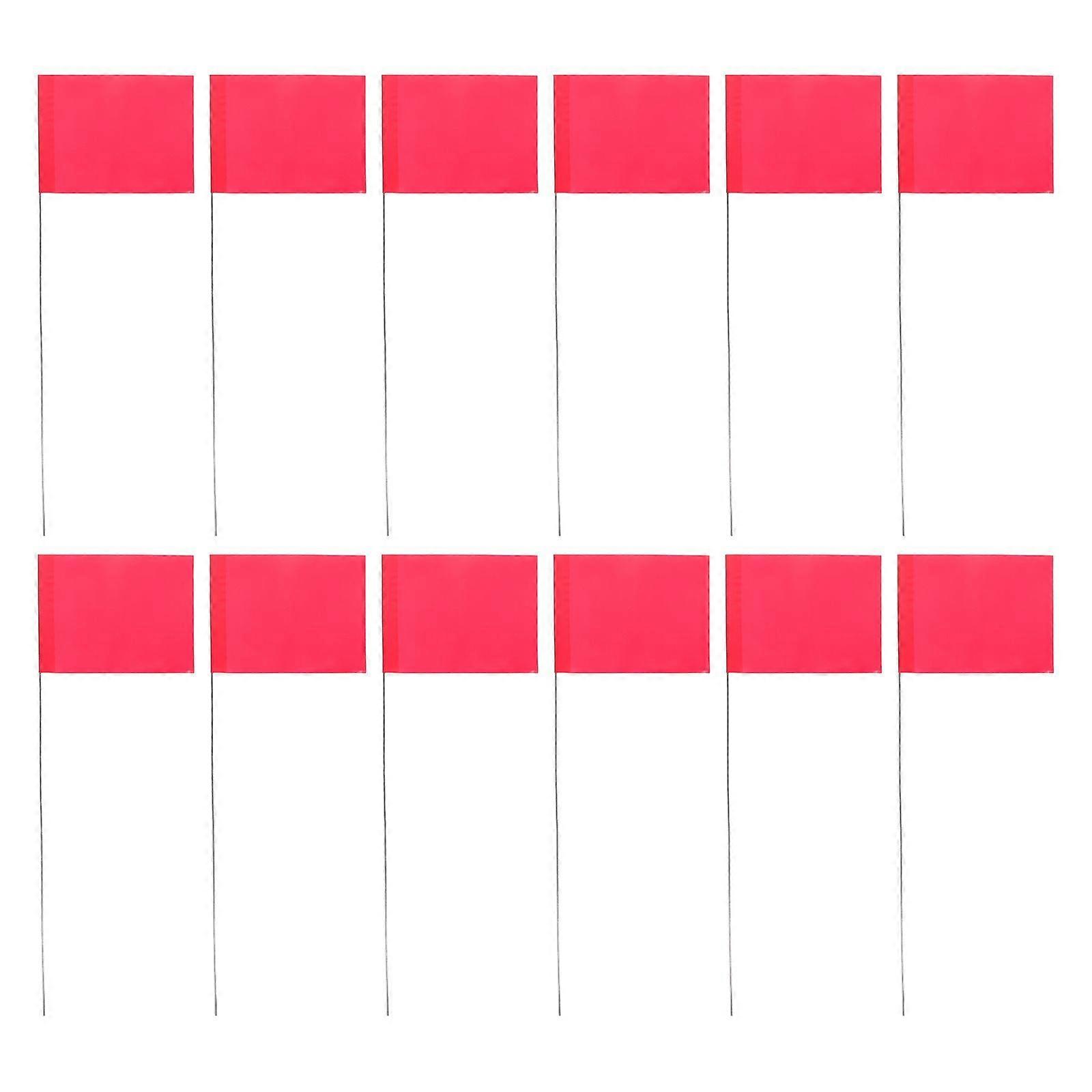 100pcs Marking Flags Garden Triangular Flags Irrigation Flags for Landscaping Marker Flags