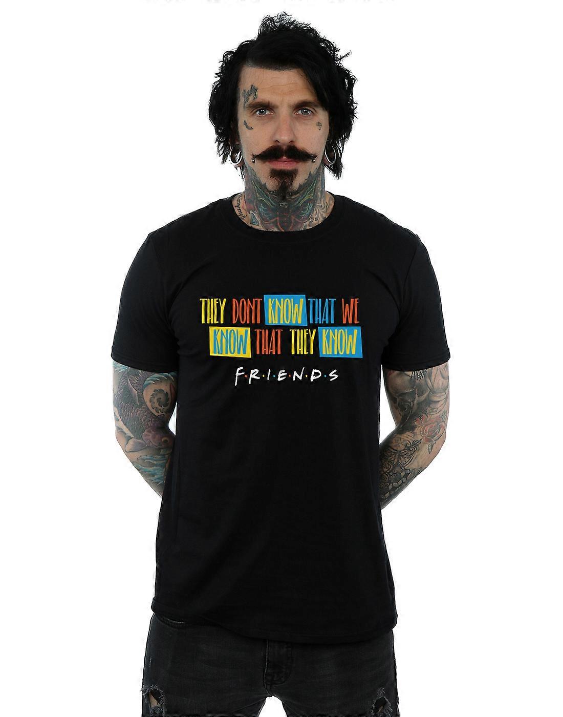 Friends Men's They Don't Know Script T-paita