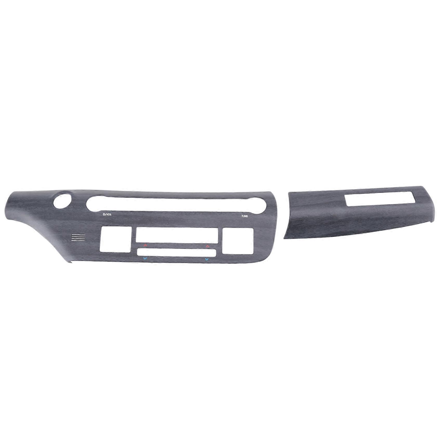 Car Central Control Trim Panel Frame for 2024+ Car Multi-Function Button Trim Panel Wood Grain