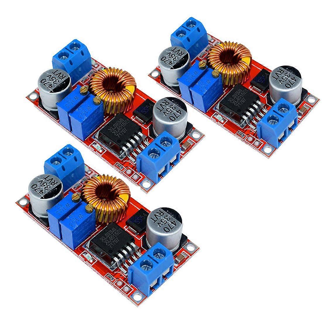3pcs XL4015 5A DC DC Step Down Converter Lithium Battery Charging Module with LED Display