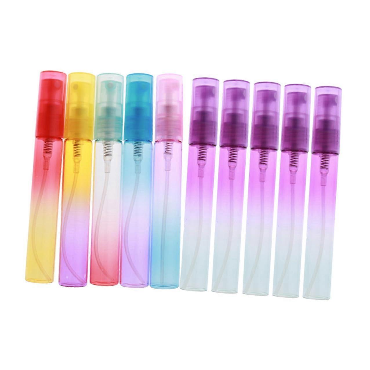 24pcs Gradient Glass Perfume Spray Bottles LeakProof Refillable Travel Containers for Essential Oils