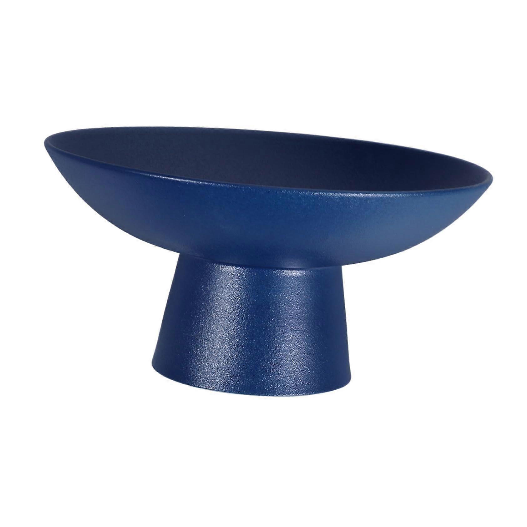 Elegant Ceramic Footed Fruit Bowl Elevated Serving Dish for Snacks Desserts and Kitchen Decor