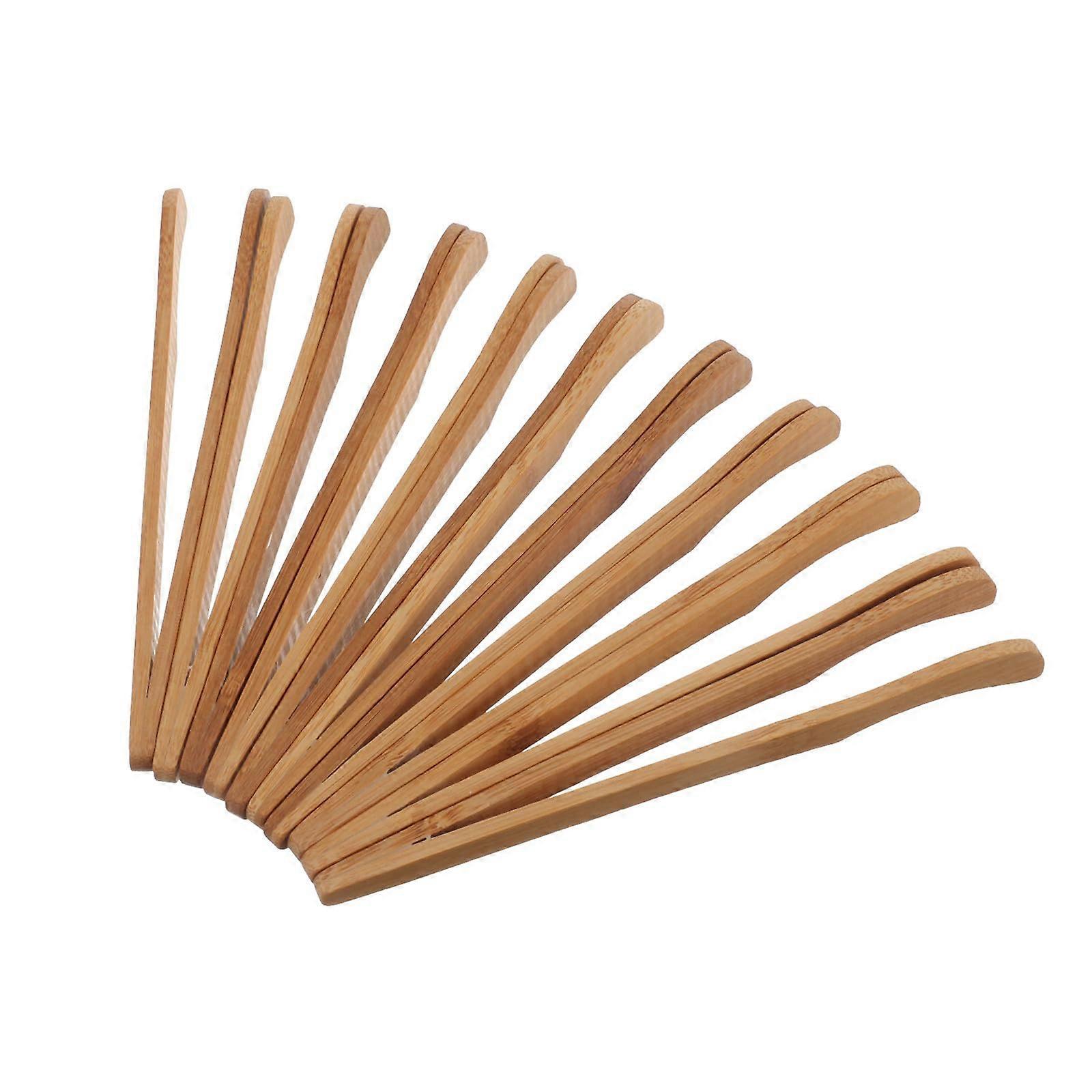 10PCS Small Salad Serving Tongs with Ergonomic Handle and Secure Grip for Buffet and Kitchen Use