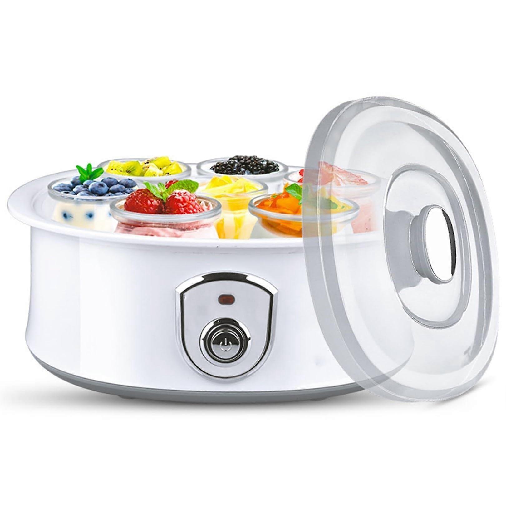 Electric Yogurt Maker with Automatic Temperature Control, 7 Glass Jar Design for Homemade Fermenting