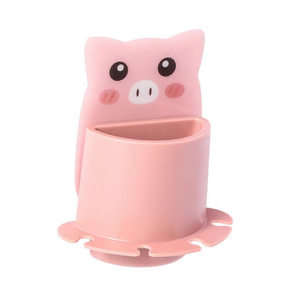 SelfAdhesive Toothbrush Holder Bathroom Wall Organizer No Drilling Compact Toothpaste Storage Rack