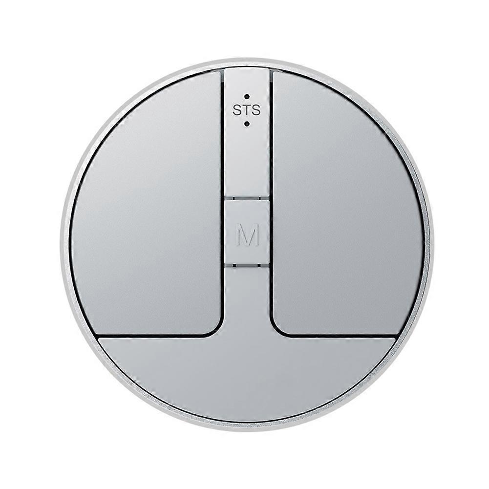 Ultra Thin Wireless Computer Mouse 3 Mode BT/2.4G/USB Mini Capacitive Mouse for PC Laptop Notebook Desktop Silver