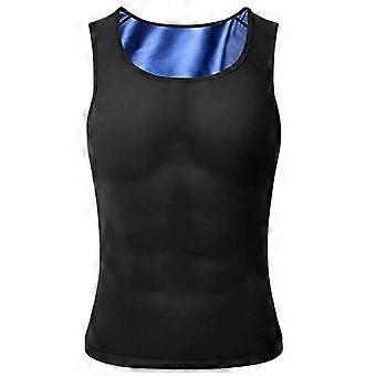 SQLX New Discount 50% Gynecomastia Compress Workout Tank Top Men Slimming Body Shaper Vest Sauna Shirt HK