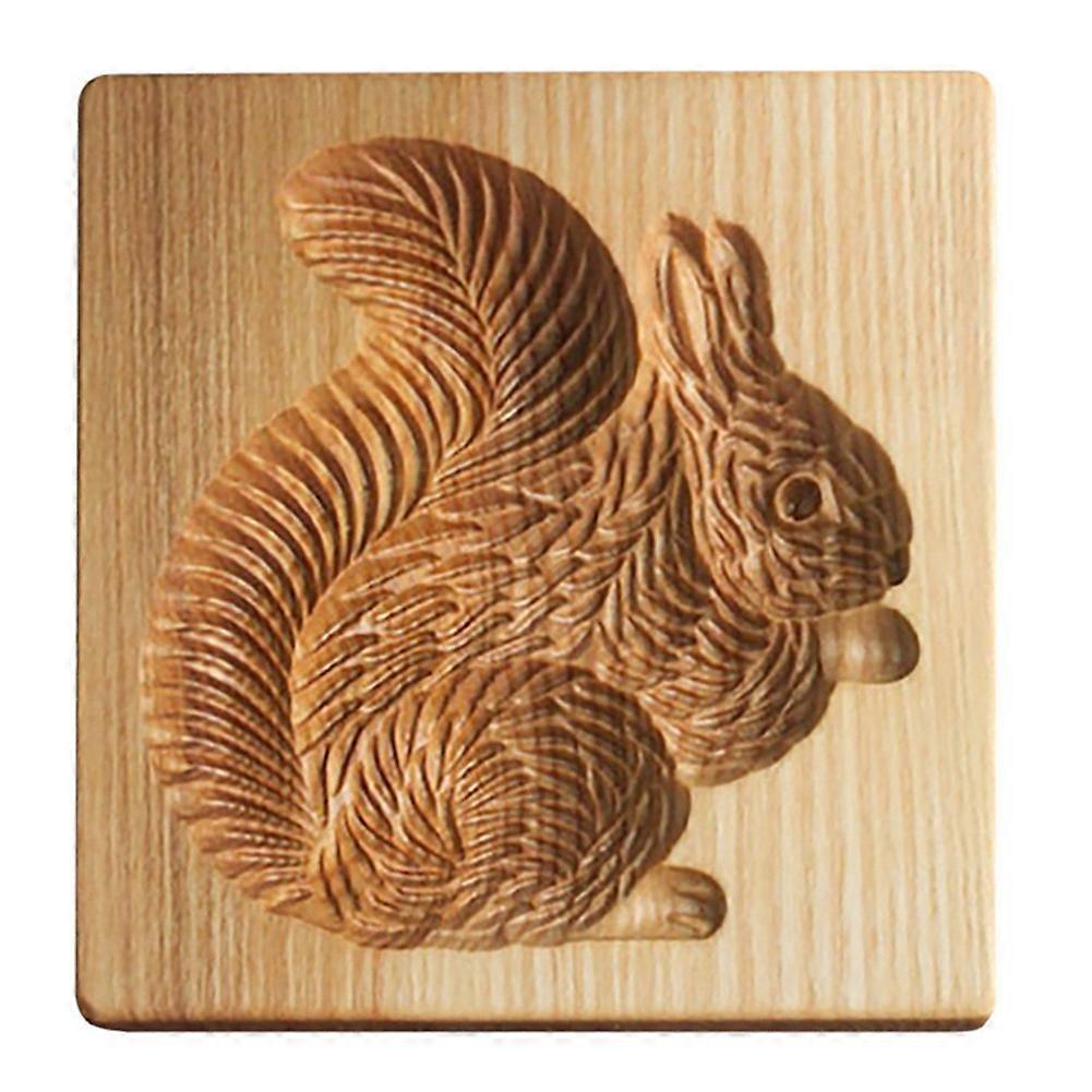 Cookie Mold Shortbread Mold Wooden Shortbread Mold(Squirrel)