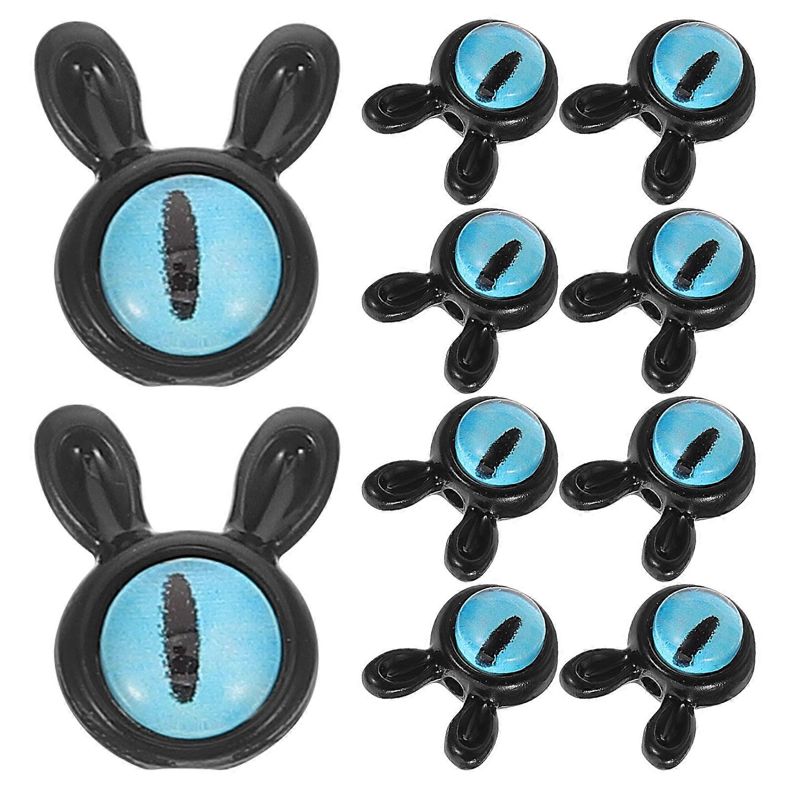 Evil Jewelry Components Round 10Pcs Multi Metal Plastic Diy Crafting