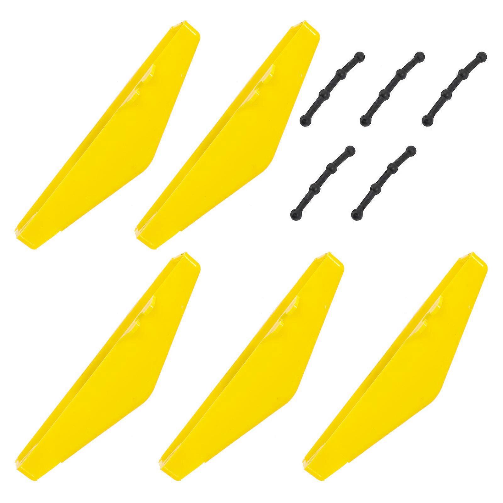 Ice Auger Guard Hand Auger Protector for 5Sets Yellow Plastic