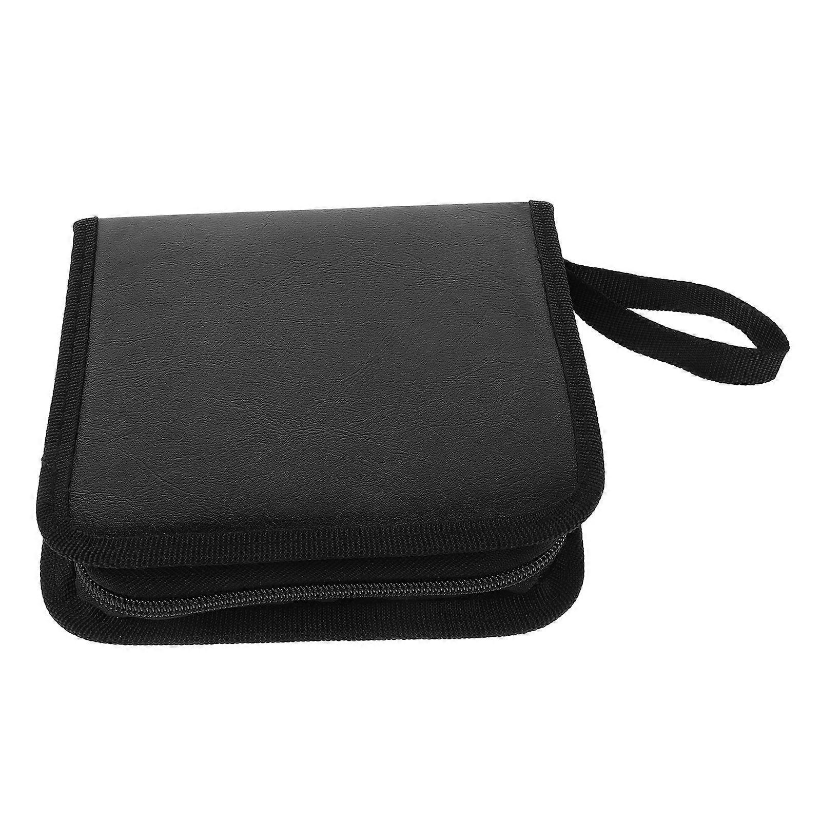 Cd Dvd Storage Bag PU Disc Storage Bag for 3Pcs Discs Daily Use