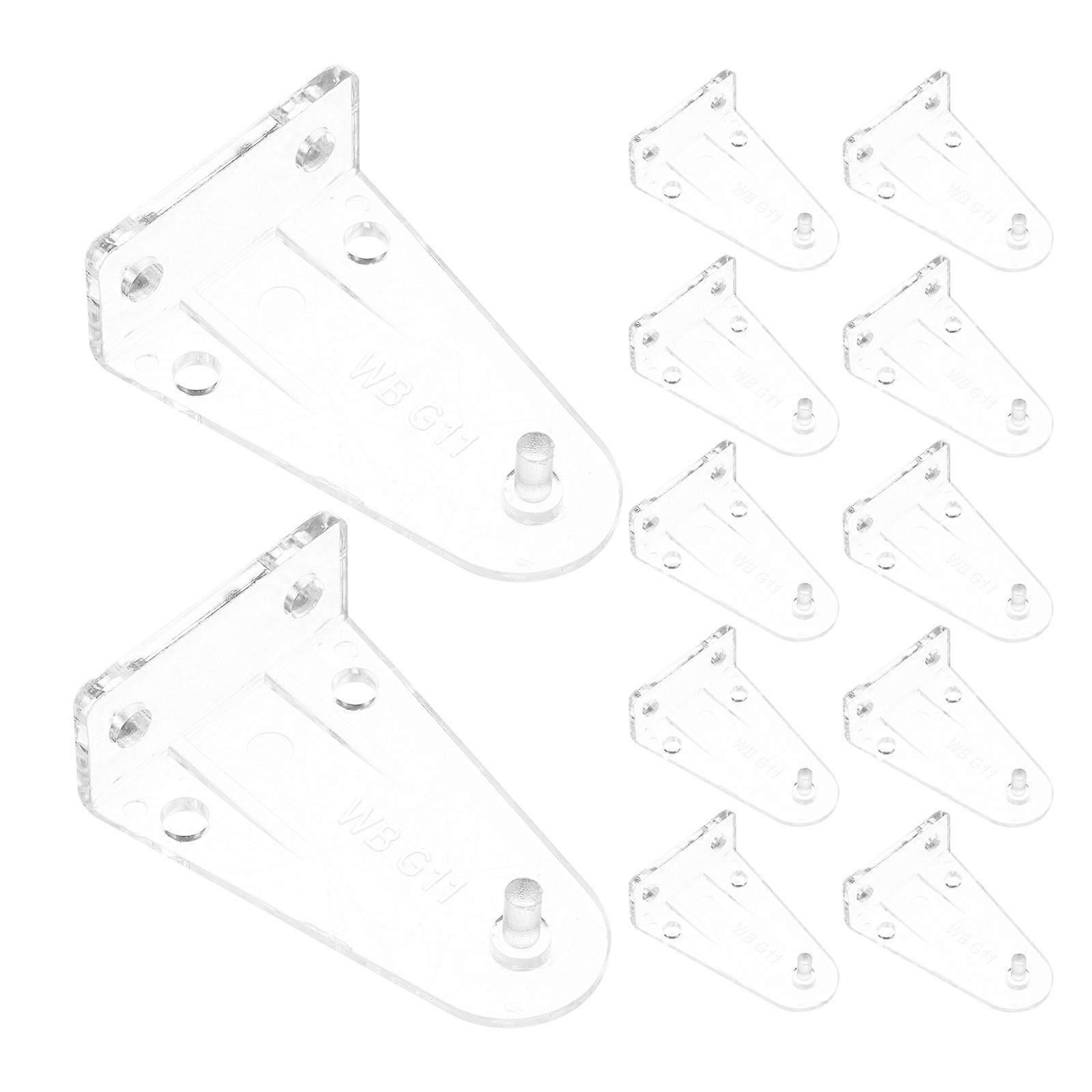 12Pcs Clear Plastic Blind Hold Down Brackets for Window Shade Installation