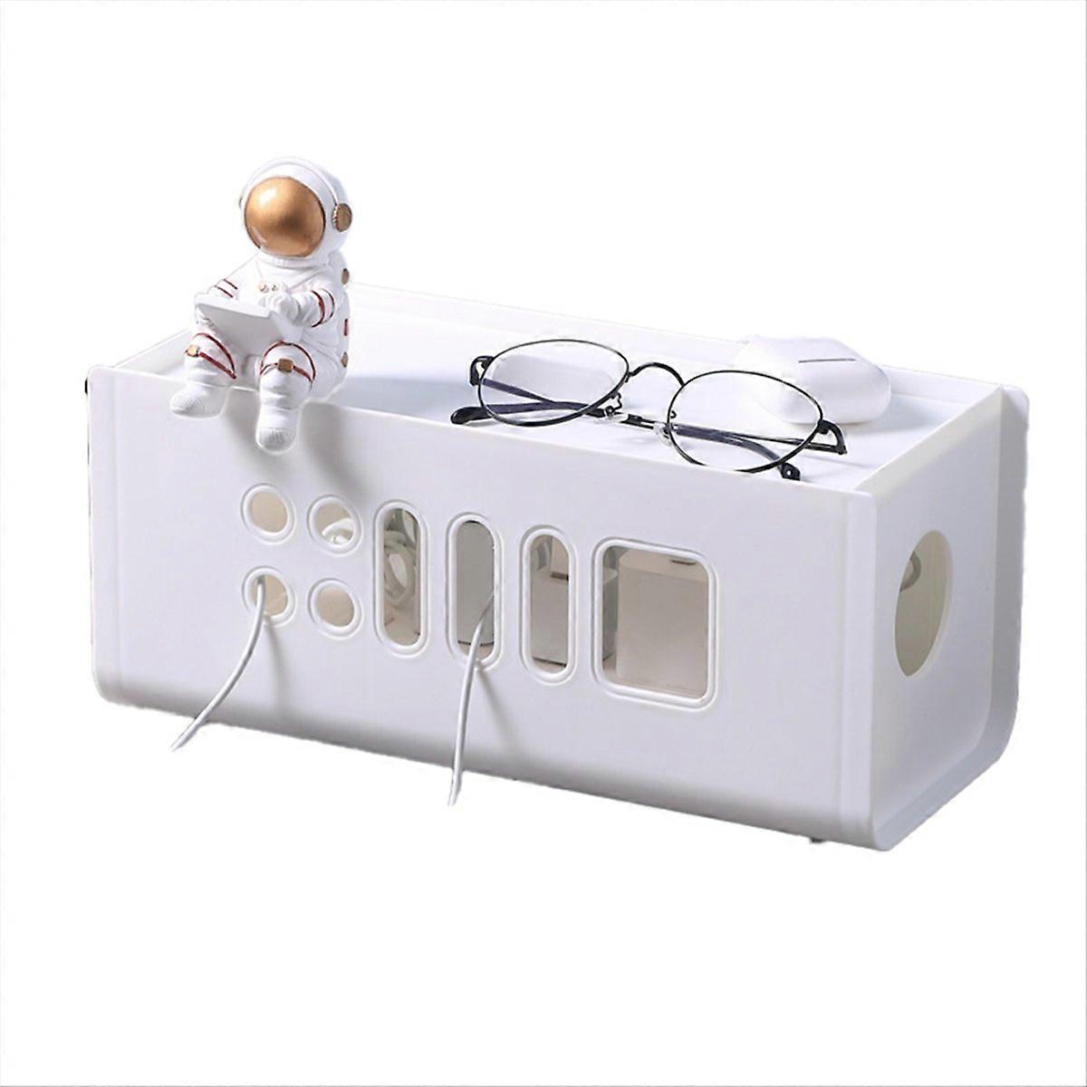 Cable Storage Box Multifunctional Power Board Wire Management Socket Wire Case Home Room Safety Netw