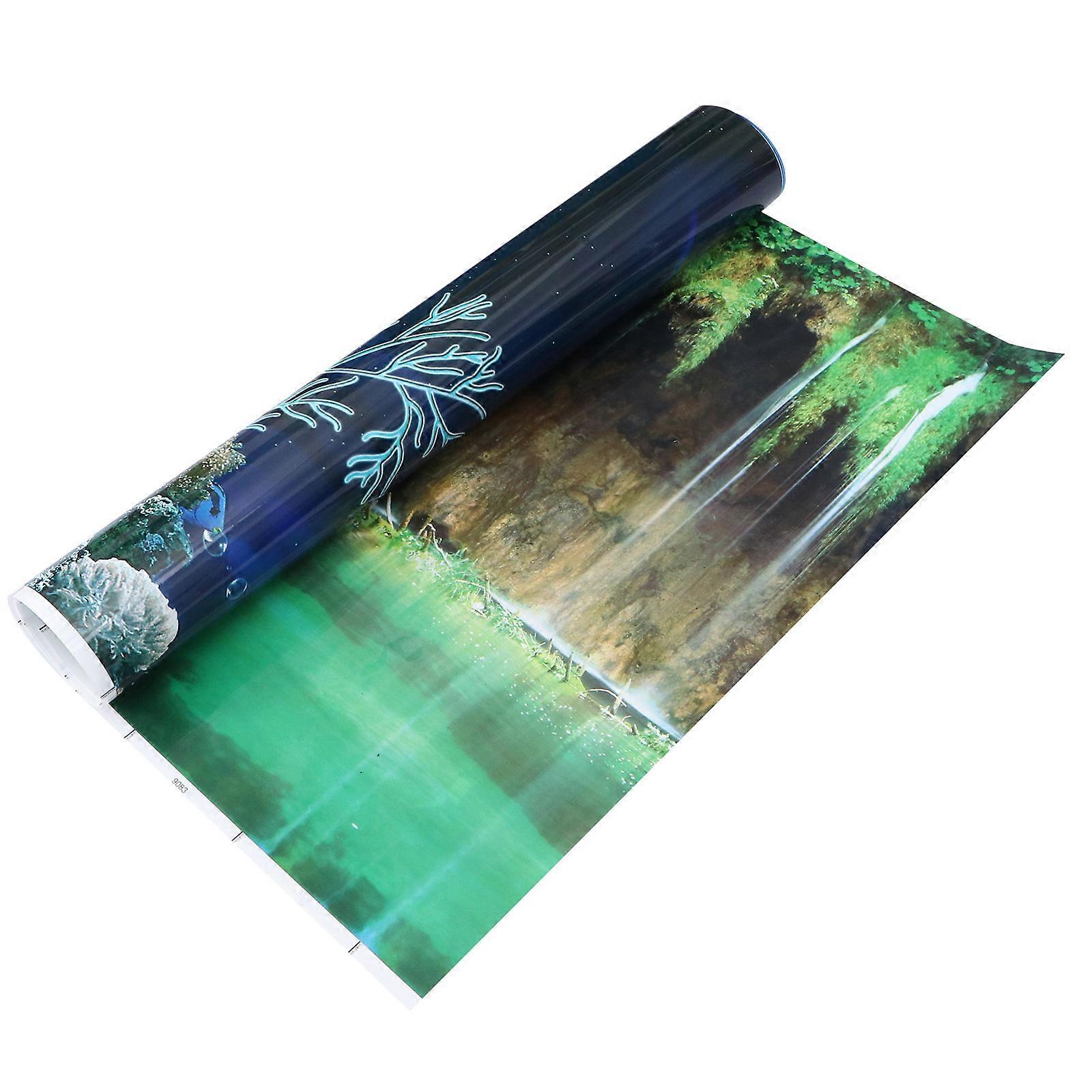 Fish Tank Background Decorative Sticker for Fish Tank Decor 2Pcs