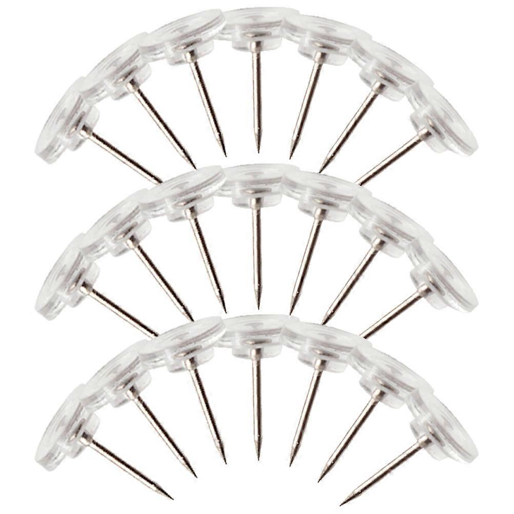 Flat Thumb Tacks Clear Pushpin for Fixing 800Pcs Design