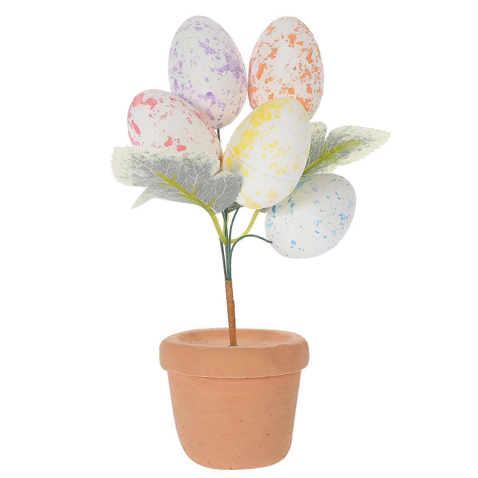 Easter Egg Bonsai Decoration Easter Egg Decoration Easter Desktop Decoration