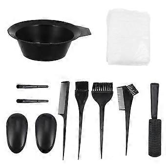 Hair Coloring Tool Kit Hair Dyeing Bowl Brush Set with 11Pcs