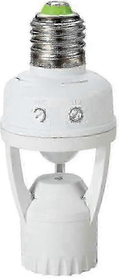 Motion Sensor Bulb Holder - E27 Security Light Socket with 60W Motion Detection Capability