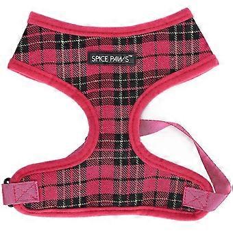 Ademend hondenharnas met zachte mesh-halsband voor kleine en middelgrote honden (roze maat M)
