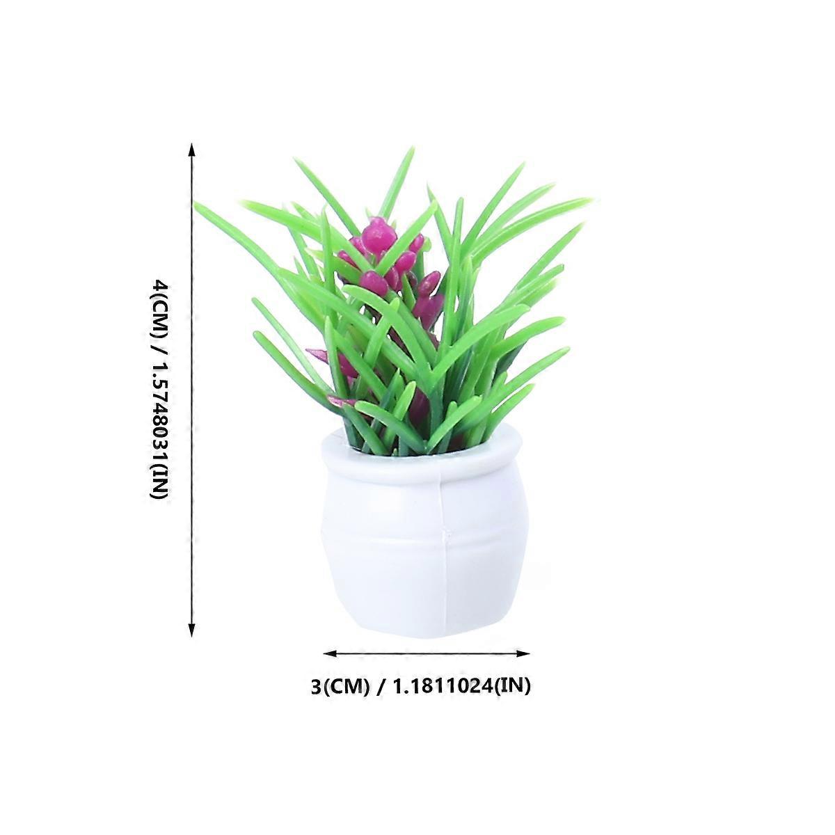Construction Model Grass Pot for Landscape 7Pcs Assorted Color Models
