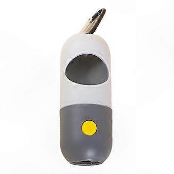 Distributeur de sacs à déjections canines portable grande capacité avec clip métallique pour une utilisation mains libres en extérieur et en voyage