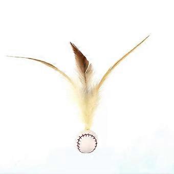 Sisal Ball Cat Toy Feather Bouncy Ball [Volleyball] Only 1 available, will be shipped randomly.