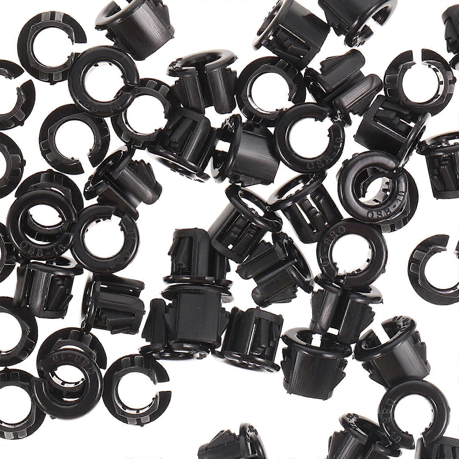 50pcs Snap Bushing Round Snap Panel Locking Hole Plug Snap In Cable Protector