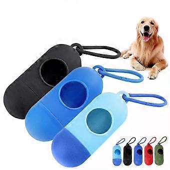 1X Portable Dog Poop Bags Dispenser Trash Sack Case Carrier Garbage Storag Box
