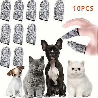 10pcs Soft Dog Finger Toothbrush, Ergonomic Design, Suitable For Teeth Care Of Puppies, Cats