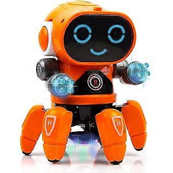 Tańczący robot, Chodzące elektroniczne lampy błyskające i muzyka Dzieci Robot, Roboty zabawki dla dzieci, prezent dla 4 5 6 7 8 9 lat Dzieci