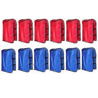 12 Pack Dodgeball Game Vests Soccer Practice Jerseys Training Vest for Kids for Indoor Outdoor Playground M RK DI