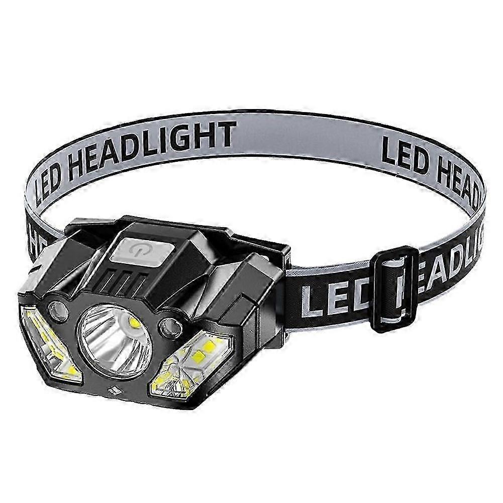 Multiple Mode Powerful Headlamp Body Motion Sensor Rechargeable  Torch Y9L4