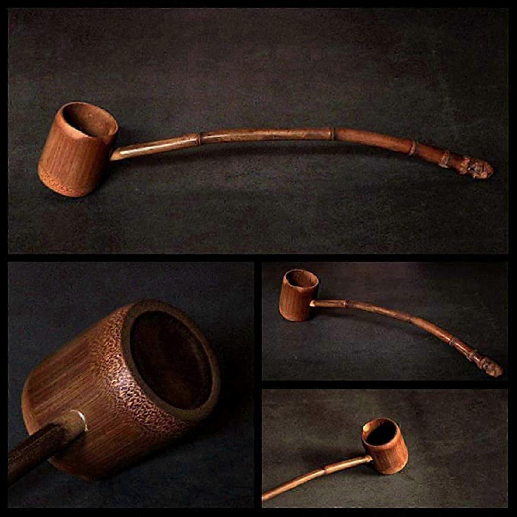 Colher de Água de Cabo Longo de Bambu, 5x7 Polegadas para Banho, Jardim e Cerimônia do Chá, Design Eco-Friendly UK