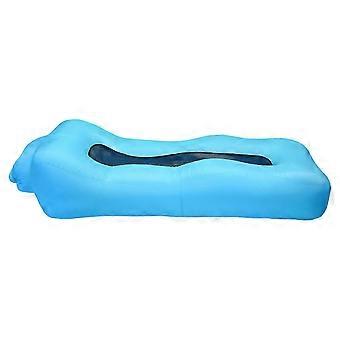 Transportable Air Filled Bed for Adults Quick Inflation Plan Denial Fan Required Comfortable Assist for Backpacking Beach Use Sky Blue