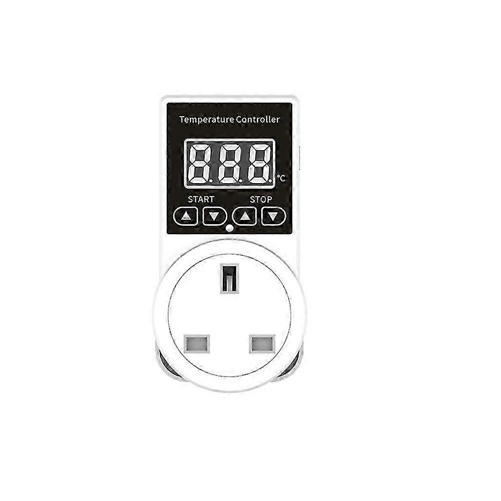 Thermostat Socket with Sensor,Temperature Controller Socket Outlet Lcd Screen Heating Cooling Temperature Switch Plug