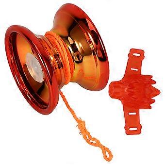 Red Alloy Yoyo Toy for Decoration 1Set of String Ball Fingertip Balls