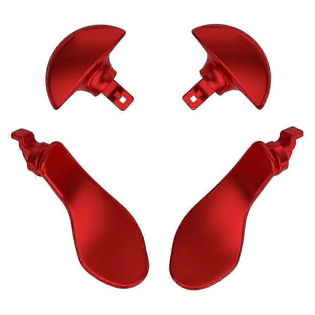 compatible with PS5 Edge Controller, Metallic Replacement Interchangeable 4PCS Metal Back Buttons compatible with PS5 Edge Controller