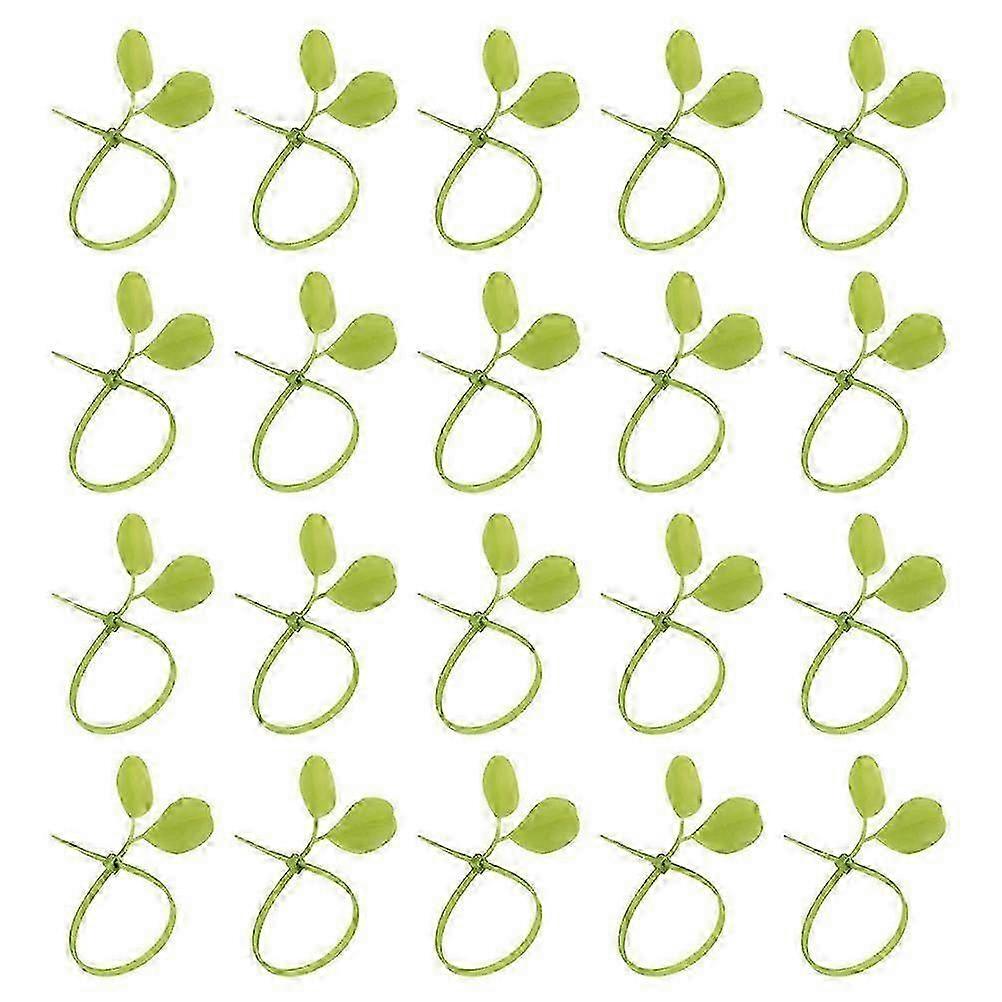 hard 100pcs Durable Practical Cable Ties Nylon Simulation Leaves Cable Ties good