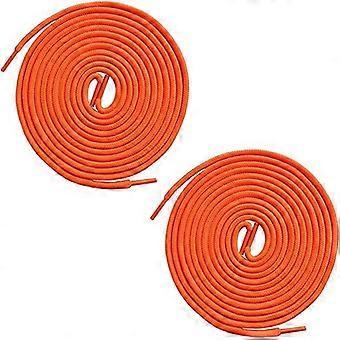 2 items 150cm Ronde Laars Vetersoranje, 5mm Ronde Laars Veters voor Werkschoenen, Heavy Duty Wandelschoen Veters, Wandelen/Veiligheid/Trekking Schoenveters voor Dames 