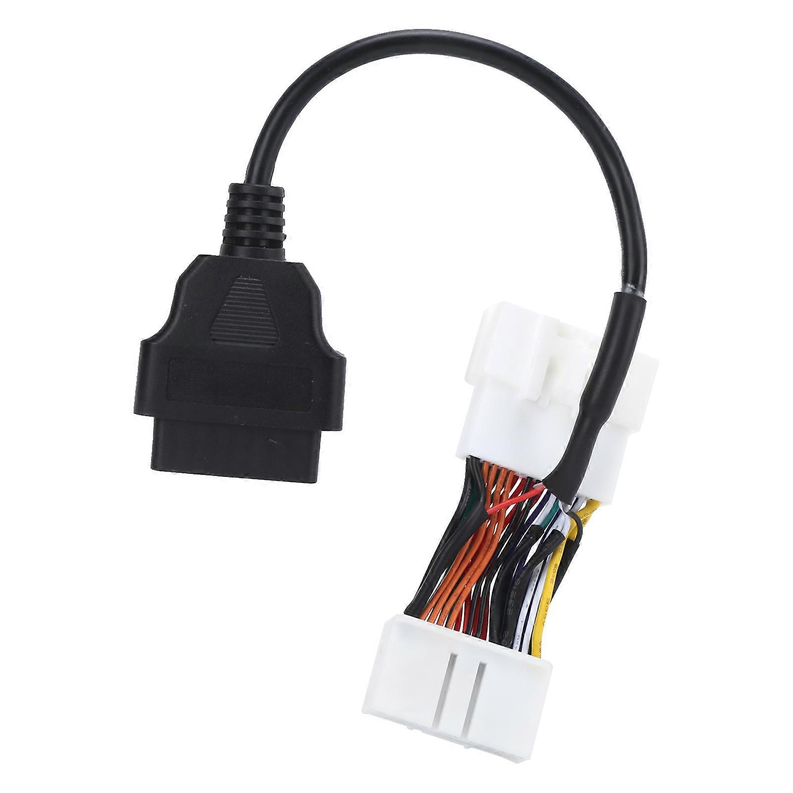 OBD2 Cable Conversion Connector Adapter Portable ABS Car Diagnostic Tool Replacement for Tesla 12?24V
