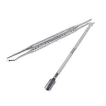 3 pezzi Cura delle unghie dei piedi Uncino per unghie incarnite Doppia estremità Correzione unghie incarnite Sollevatore Lima Manicure Pedicure Strumento per la pulizia delle unghie dei piedi
