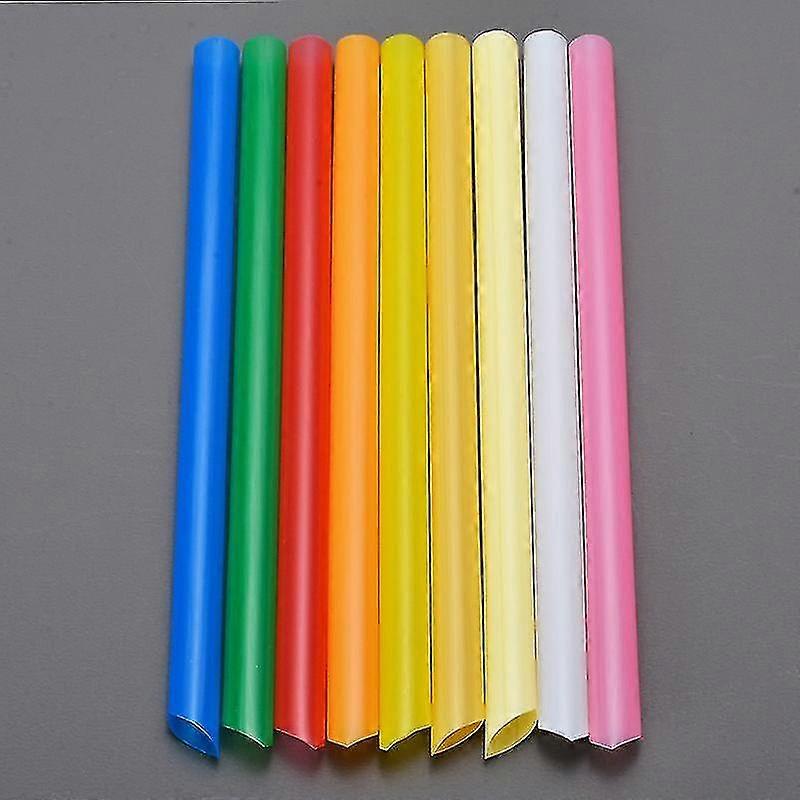 100pcs Colorful Drinking Plastic Thick Straws compatible with Milktea