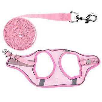 Dog Harness Breathable Pet Harness with Leash for Outdoor Walking 5Sets