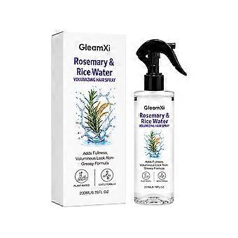 2 Stück Rosmarin-Reiswasser-Haarspray, spendet Feuchtigkeit und pflegt das Haar, macht es leicht und seidig, frisch und fluffig.