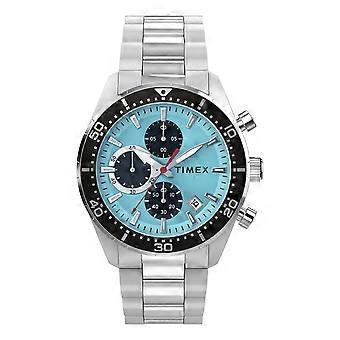 Zegarek Timex Ridgefield Chronograph 42 mm ze stalową bransoletą TW2Y62200